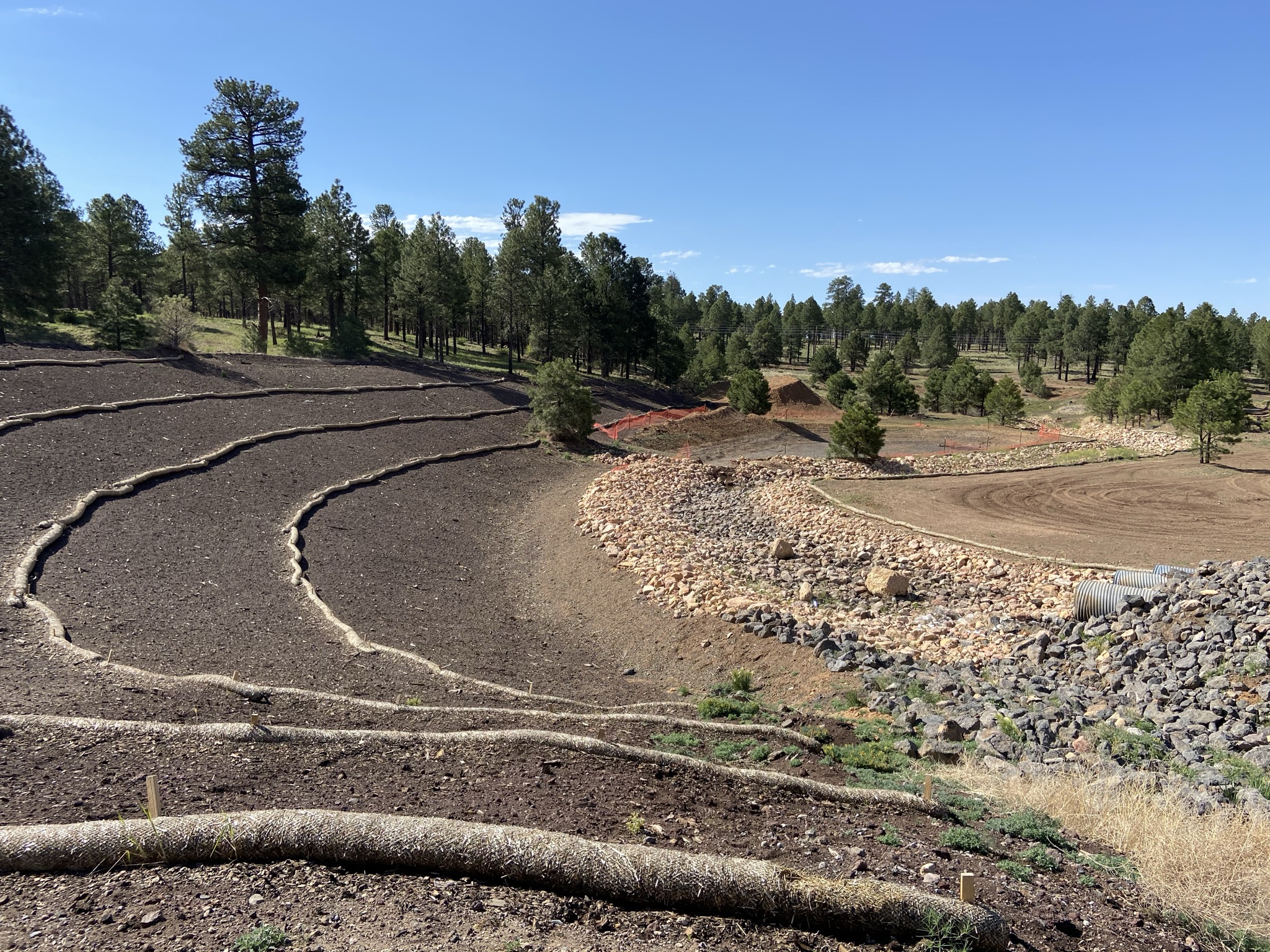 1- facing SE view of hillside and stormwater outfall 2